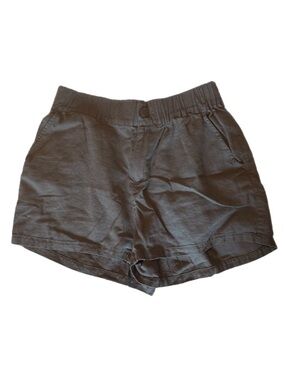 Forever 21 High Waist Linen Blend Shorts in Grey Size XS